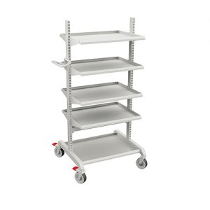 Sovella Nederland Treston basis trolley 3 ESD veilig met 1 voetbord en 4 instelbare legborden