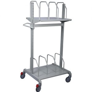 Sovella Nederland Treston kartontrolley met 2 niveaus voor 6 kartonnen