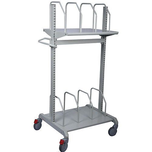 Sovella Nederland Treston kartontrolley met 2 niveaus voor 6 kartonnen