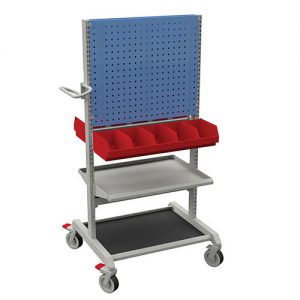 Sovella Nederland Treston basic trolley combinatie 2 met gereedschapsbord en opslagbakken voor in de werkplaats