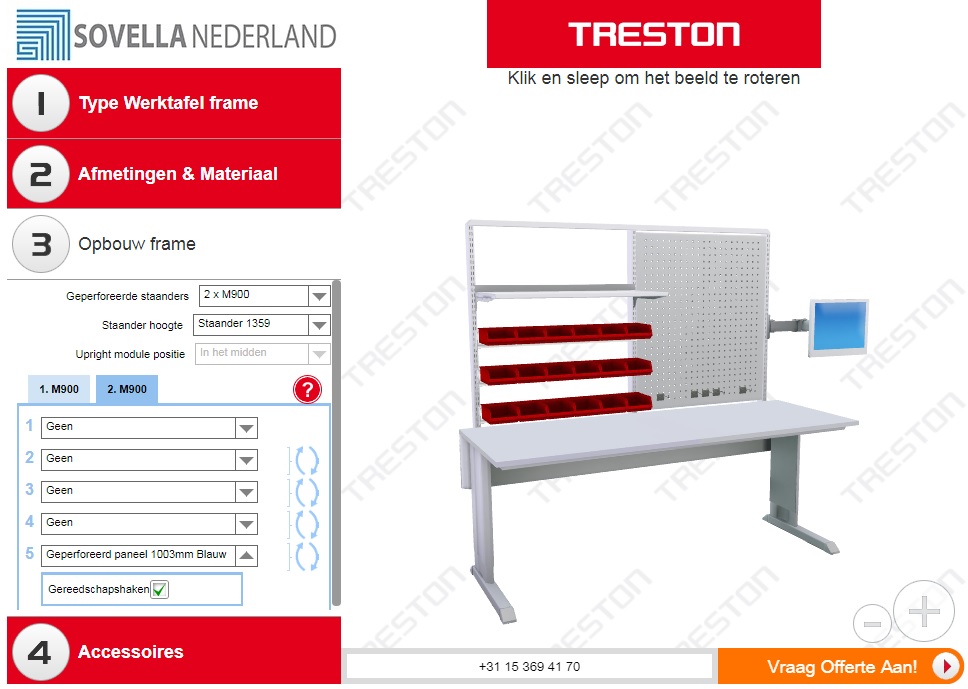 3D-werktafel configurator uitgebreid