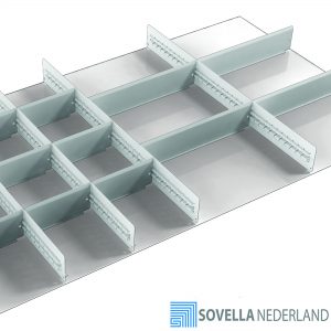 Sovella Nederland Treston lade indeling met stalen schotten voor in de werkplaats