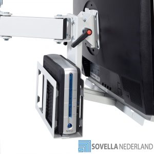 Sovella Nederland Treston TCH thin clienthouder aan LCd arm