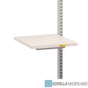 ENG_Sovella Nederland Treston additional tabletop for printers and labelprinter on a packing bench
