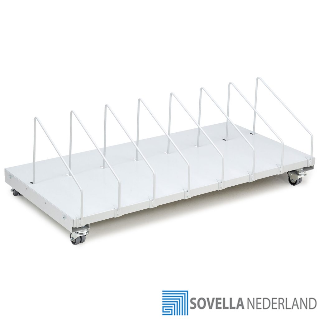 Sovella Nederland Treston karton trolley onder de werktafel