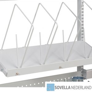 ENG_Sovella Nederland treston tiltable top shelf for cartons on a packing bench