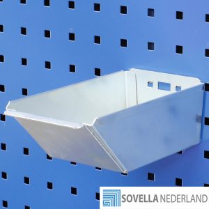 Sovella Nederland Treston leverancier GWS stalen bakje aan gereedschapsbord