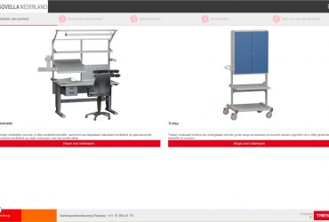Trolleys samenstellen via 3D configurator