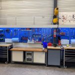 Sovella nederland gereedschapspaneel blauw voorbeeld wand gereedschap